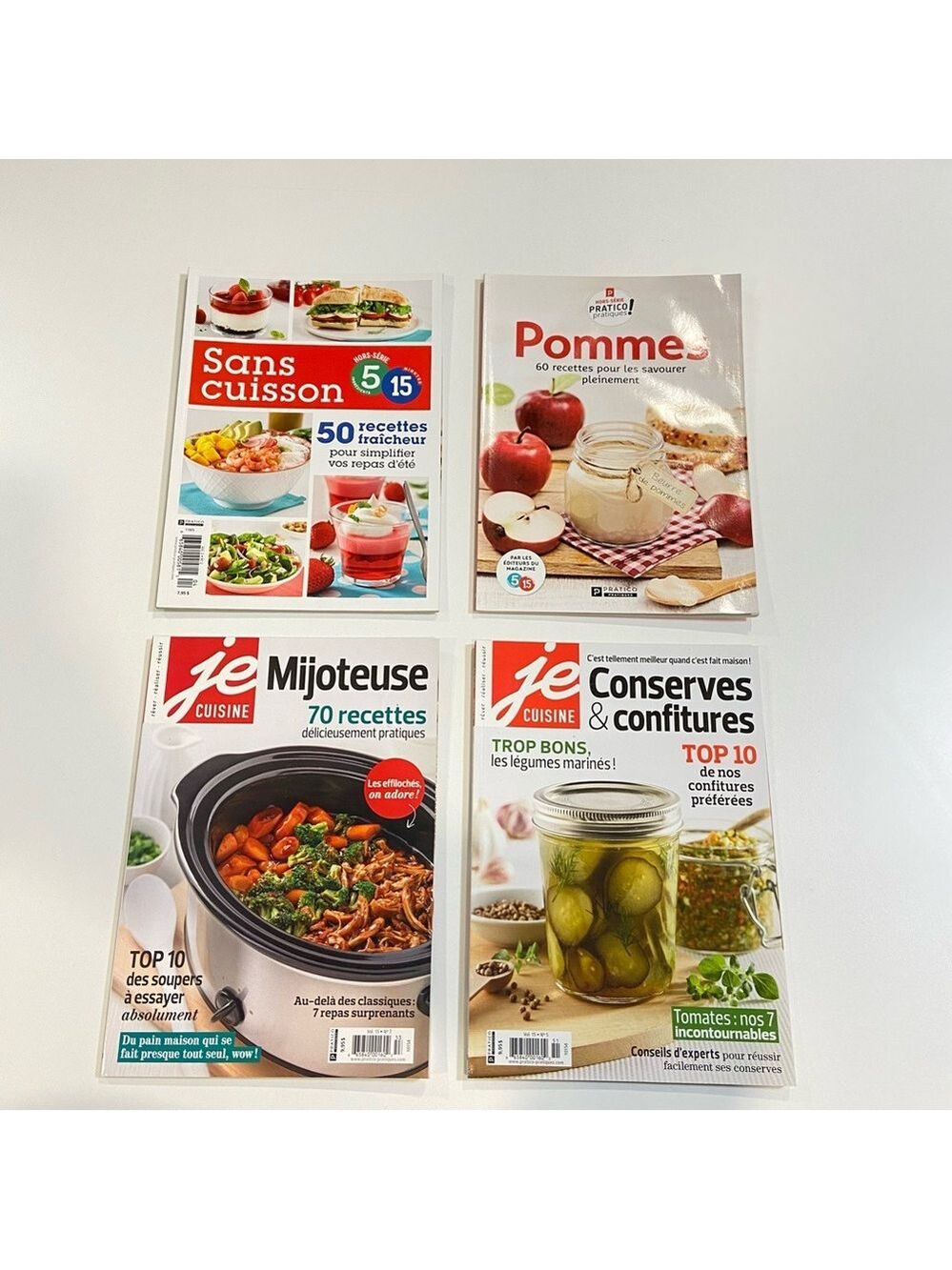 Brand New Je Cuisine &Pratico French Cooking Magazines Bundle Of 4 Recipe Issues